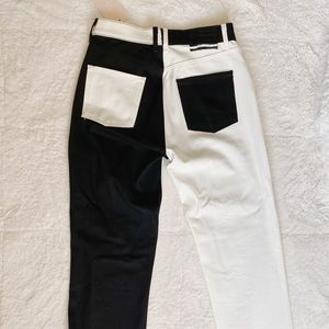 Revice Black & White Denim Jeans